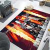 1Pc Rammstein theme Printed rectangle carpet, home door mat, outdoor travel protection carpet A1