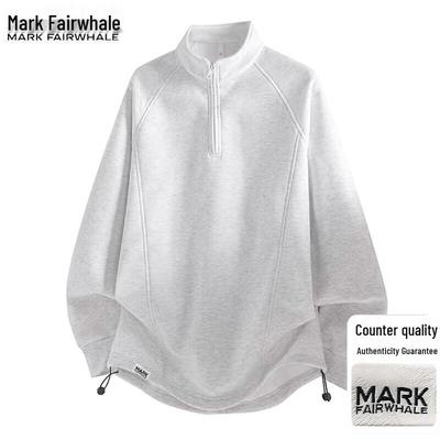 Men's Stand-Up Collar Half-Zip Long Sleeve Top