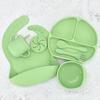 Children's Silicone Feeding Plate Set - Divided Three-Section Baby Plate