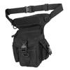 Beintasche für Männer Motorradfahren Bauchtasche Outdoor Reisen Angeln Wandern Radfahren Hüfttaschen Oberschenkeltasche Beintasche Schwarz