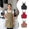 Reversible Workwear Apron Waterproof Cooking Apron Unisex Kitchen Apron  Household Use