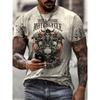 3D printed street fashion short sleeved T-shirt