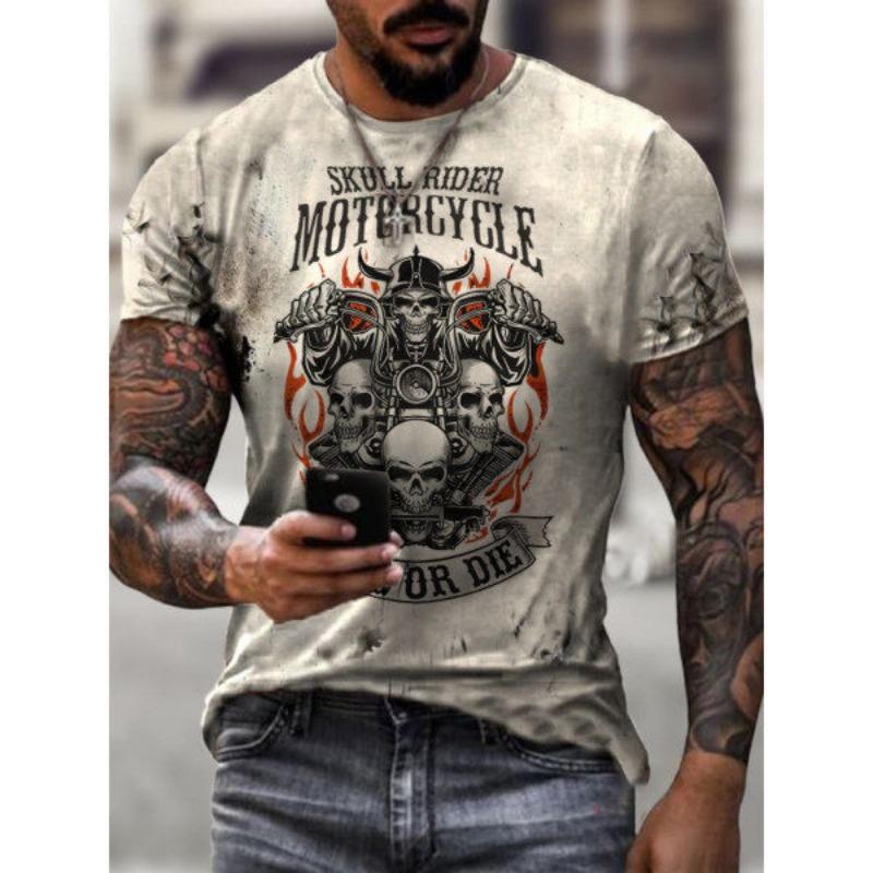 3D printed street fashion short sleeved T-shirt
