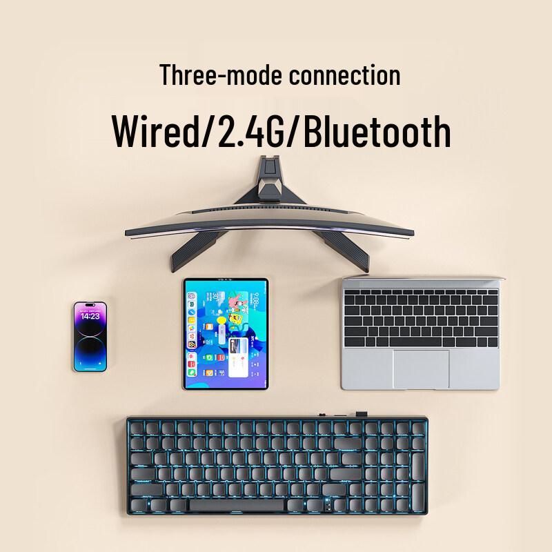 AULA S100 Wireless Tri-Mode Mechanical Keyboard