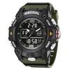  Brand Dual Display Digital W-820 50M Waterproof Alarm Clock Luminous Fashion business Quartz Sport WristwatcWatch For Man