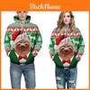 Luxuriously Comfortable Men Women Christmas Hoodie With Snowman 3d Print Design