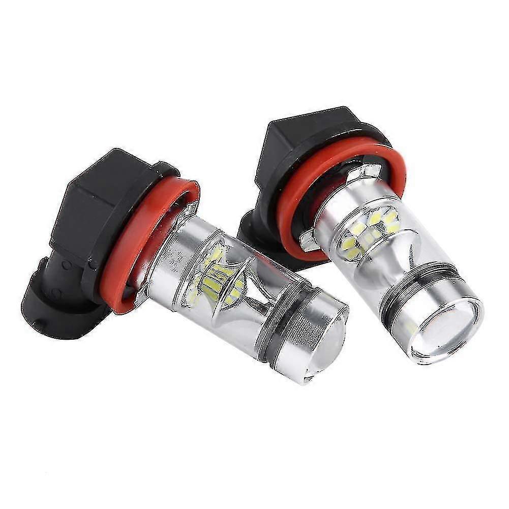 2x H8 H9 H11 6000k Super White 100w Led Headlight Bulbs Kit Fog Car Driving Light - CHUNCC