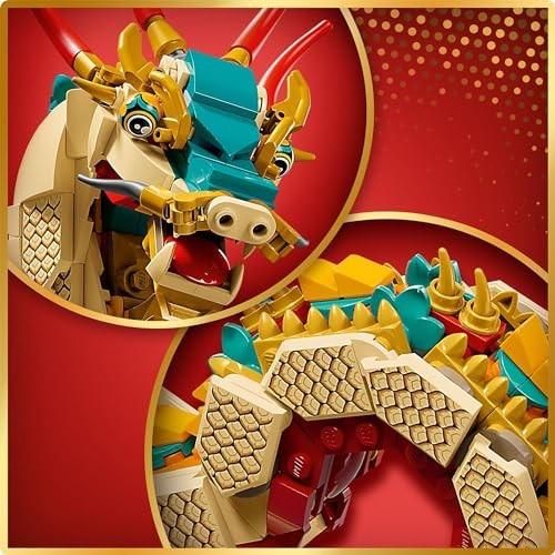 LEGO Festival Asiatic Dragon Norocos Jucărie Cadou Bloc Băieți Fete Copii 9 Ani O