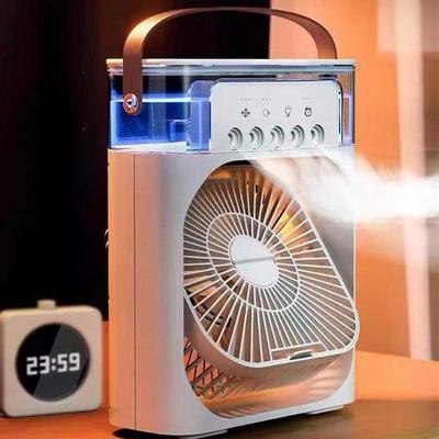 Small Desktop Cooler Home Fan Mute Mini Usb Spray Humidifier