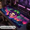 Custom Text Big Mousepad, Extended Desk Pad For Laptop Work GameBride of Frankenstein
