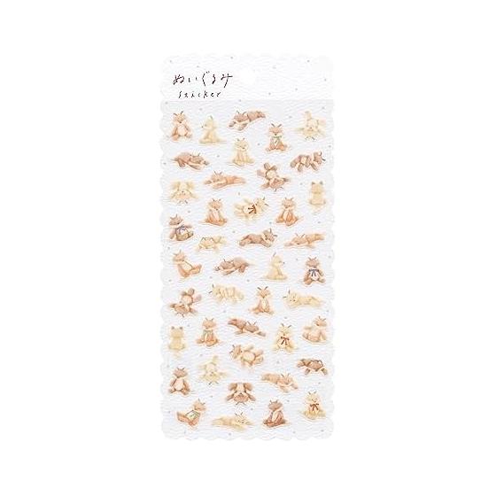 Stuffed Animal Sticker [Fox] Fox Animal Sticker Cute 81604