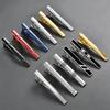 12-Piece Stylish Tie Clip Set: Fashionable Stripes & Plaids for Shirts and Suits