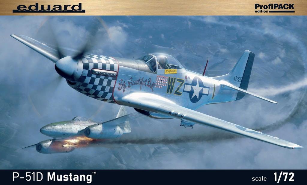 Eduard 1/72 P-51D Mustang Profipack Plastic Model Kit EDU70173 (Airplane)