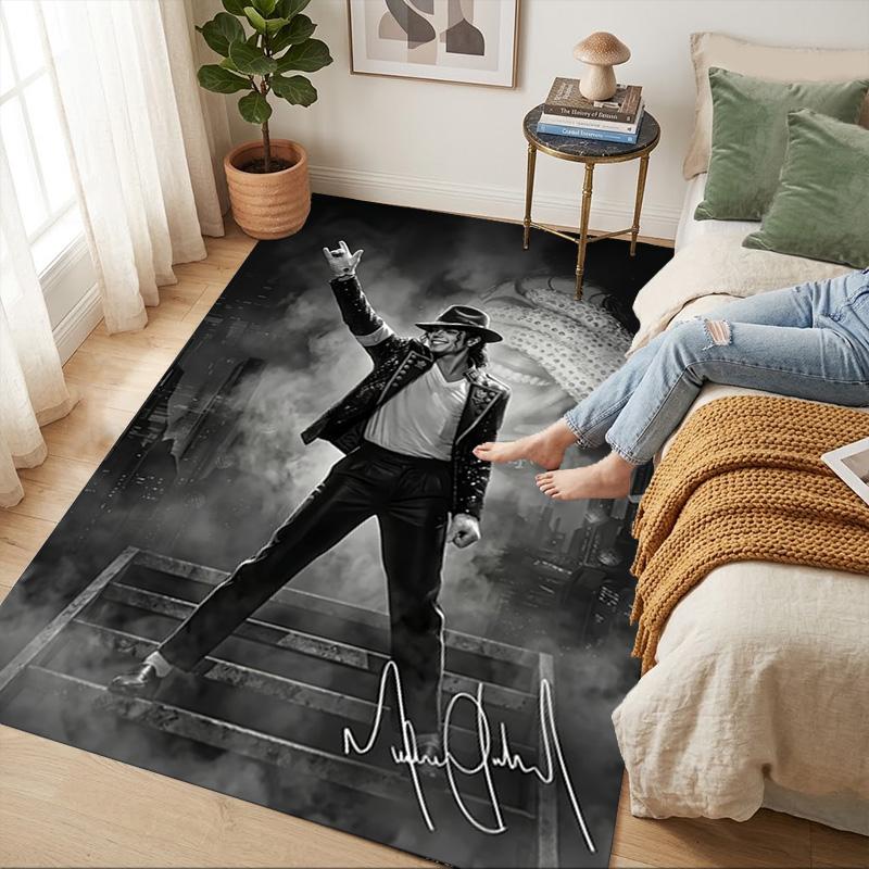 Tapis de salon antidérapant Légende Moonwalk Tapis doux pour chambre à coucher Salle de jeux Salle de jeux Canapé Bureau Décoration intérieure Paillasson