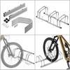 KADAX Steel Silver Bicycle Stand