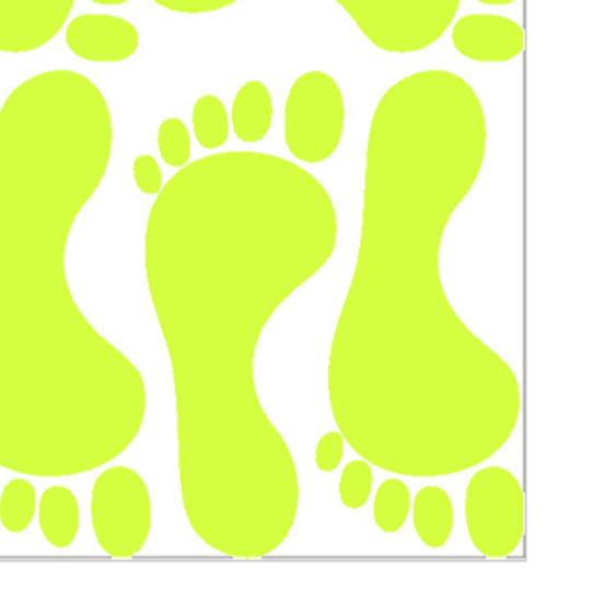 2 Sheets/Set Halloween Footprint Sticker Glow in The Dark Waterproof PVC Living Room Bedroom Office Wall Art Floor Festival