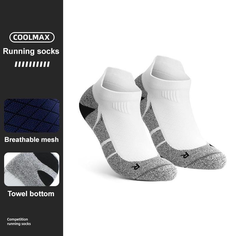 WRELS Coolmax Socks Man Women Sports Hiking Cycling Running Fabric Damping Socks Breathable Moisture-Wicking Outdoor Sports Sock