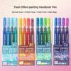 LANGUO 99/4 Colors Glitter Effects Large Capacity Gel Pen 1.0mm/0.5mm Writing Pen Painting Drawing Art Markers School Supplies