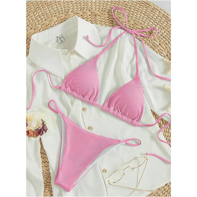 2025 Bademode Damen Strand Polster Bikini Badeanzug Maio Biquinis Femme Mujer Banador Badpak Damen Monokini Stroj kapielowy