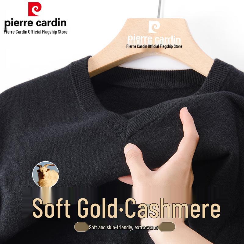 Pierre Cardin Men's V-Neck Cashmere Sweater