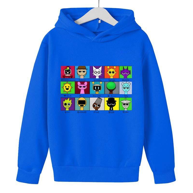 Cartoon Ritmebox Karakter Hoodie voor Kinderen - Lente/Herfst Collectie
