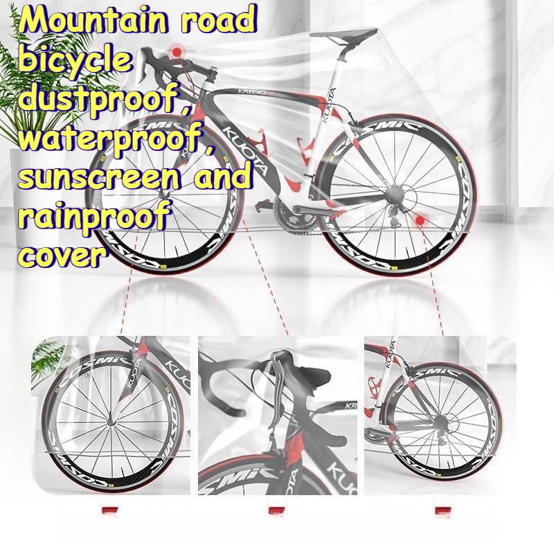 Dust Covers Mountain Bike Special Protective Case Motorcycle Cover Disposable Waterproof Dustproof Transparent Bicycle Cover