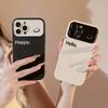 Minimalist Smile Lens Protection Phone Case For iPhone 17 Air 16 Pro Max 15 14 Plus 13 12 11 Shockproof Soft Back Cover