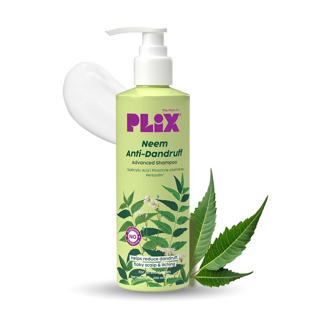 The Plant Fix Plix Neem Anti-Dandruff Shampoo 200ml For Men & Women Paraben Free