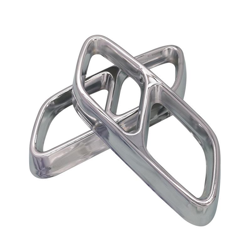 Mercedes-Benz C-Class 2022 Stainless Steel Exhaust Pipe Cover - Silver