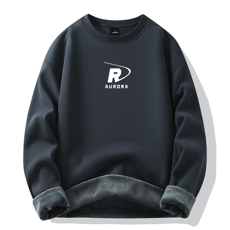 Fashion Men's Sports Hoodie Padded Sweater Autumn and Winter New Cotton Thickened Loose Jacket