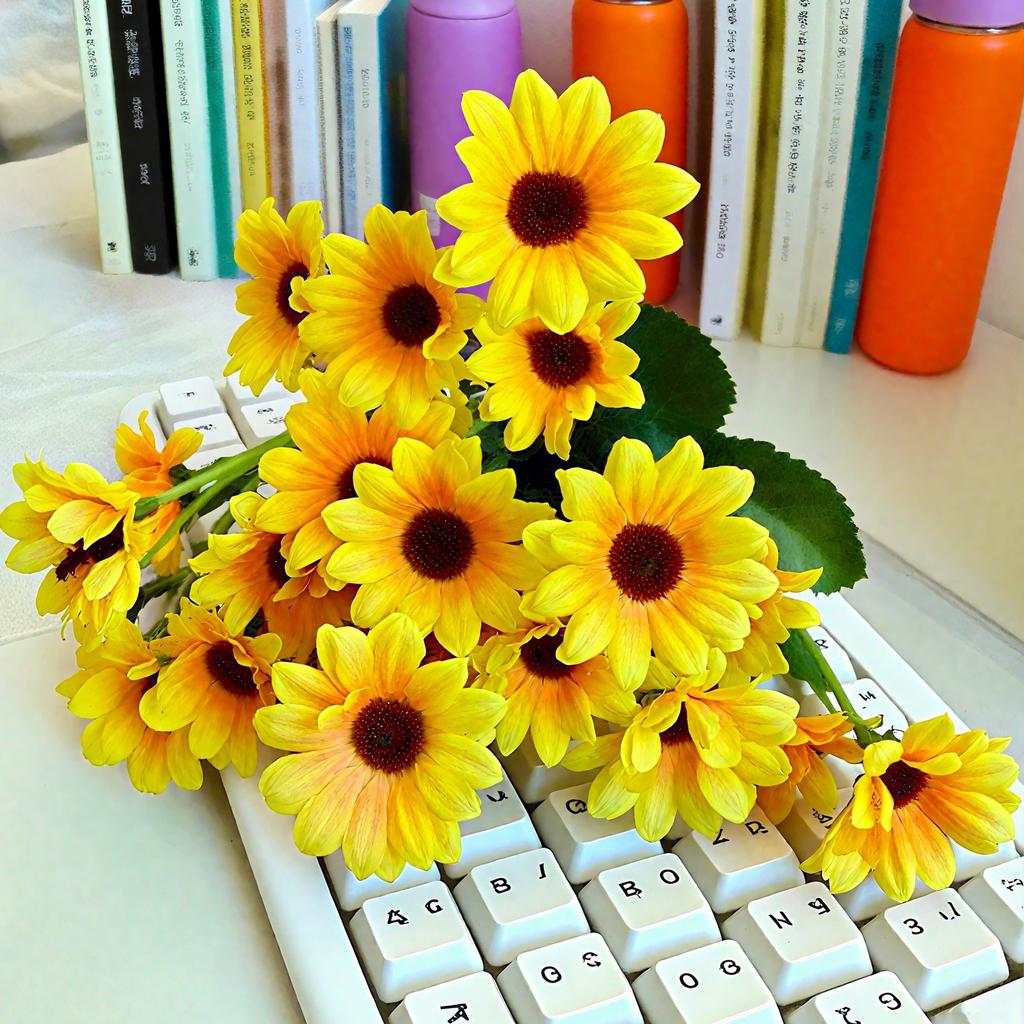 24 Heds Sunflower Simulation Bouquet Scene Decoration Wedding Decoration Sunflower Fake Flowers Landscape Simulation Flowers