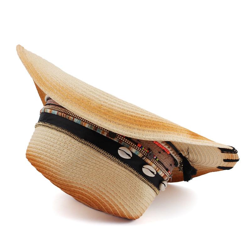 Handmade Accessories Straw Hat Western Cowboy Straw Hat Outdoor Ethnic Sun Hat