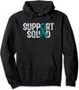Family Support Squad Ovarian Cancer Awareness Unisex Hooded Sweatshirt
