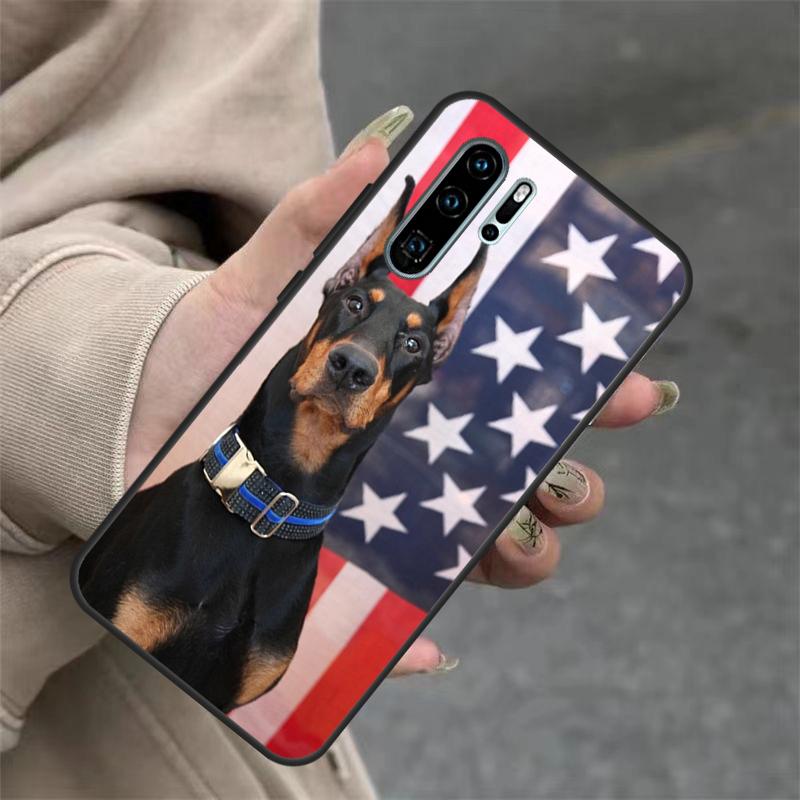 Doberman Dog Case For Huawei P40 Lite P20 P30 Nova 11 Pro 9 10 SE 3i 7i 11i 5T Y60 Y61 Y70 Y90 Y91 Cover