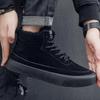 Velvet Warm Plus Winter Mens Fashion Trend High Top Cotton Shoes Snow Boots Casual Cotton Shoes 3946