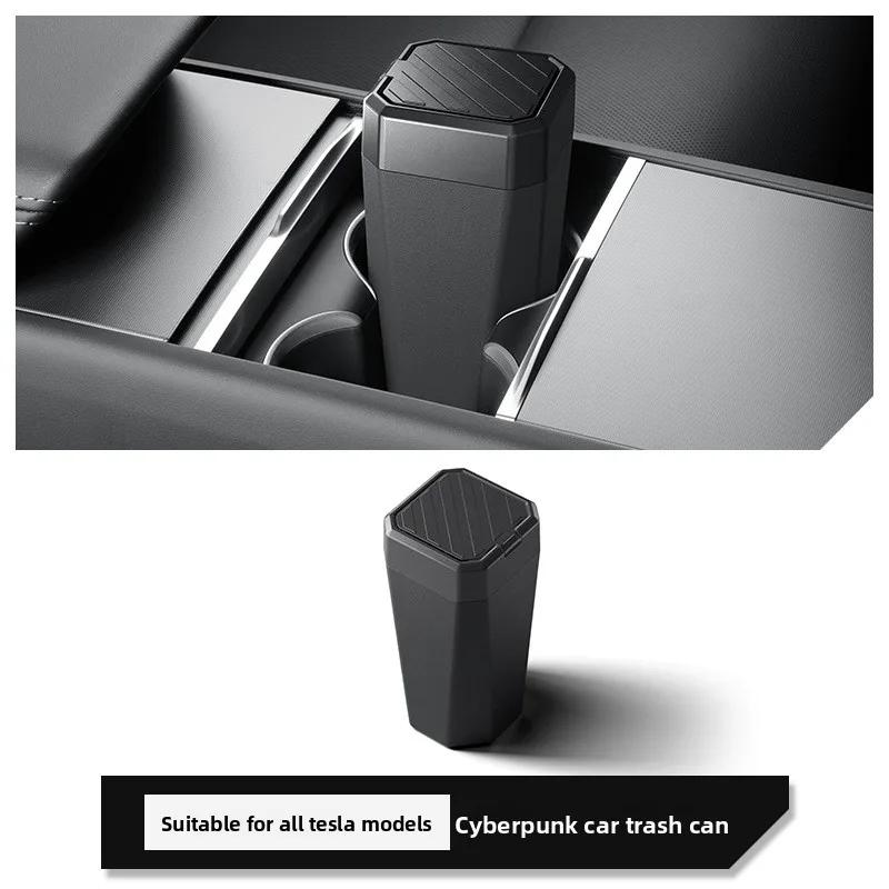 

Car Sticker For Tesla Model 3 Model Y X S YL Renewal Car Garbage Can Tesla Garbage Bin Interior Supplies Car Sticker Modificatio No Logo чёрный