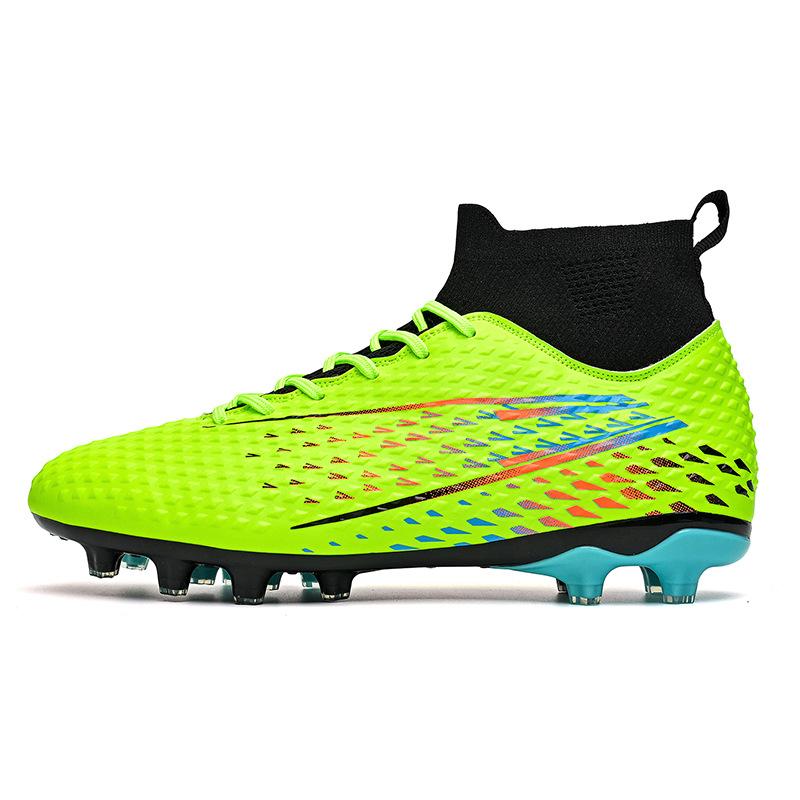 New High-top AG Long Nails TF Broken Nails Outdoor Students Adult Grass Game Training Football Shoes In Stock
