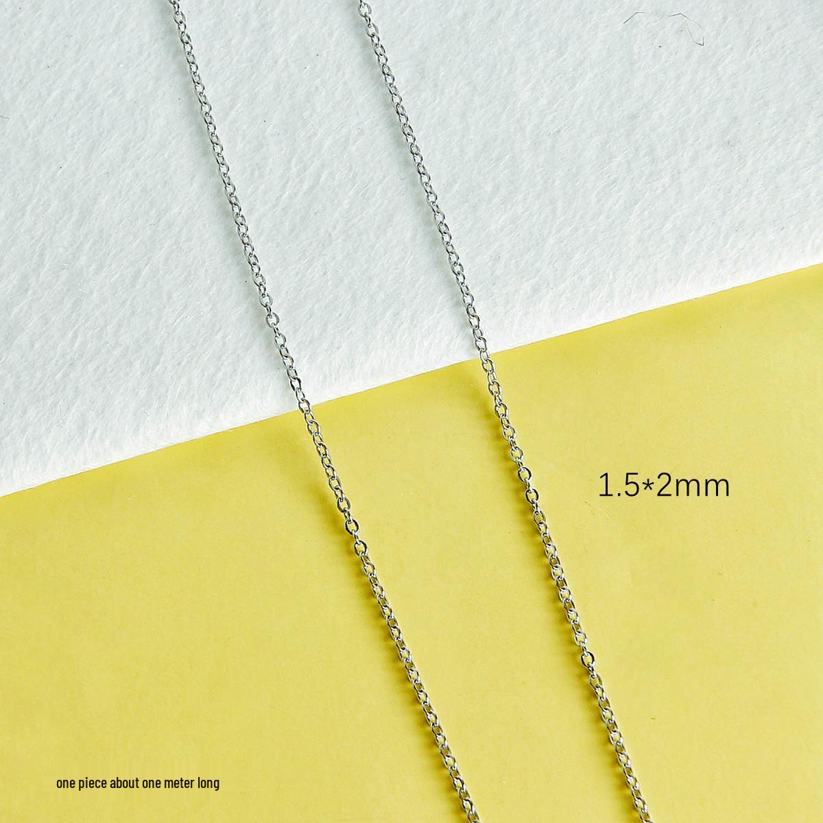 

Y2K Silver DIY Bracelet & Necklace Kit: Non-Fading O-Chain Extension, Handmade Beading Jewelry Materials.