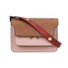 Trunk Mini Series Fashion Minimalist Color Block Leather Accordion Shoulder Bag Women Bags Brown Pink Red SBMPS01NO3-LV589-Z409N