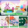 Princess Castle World Magnetic Block Set Fantasy Girl Magnetic Building Blocks Mine World Magnet Cube Birthday Gift Toy