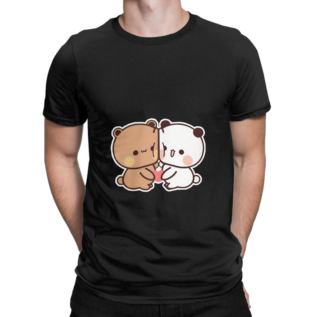 Bubu Dudu Panda Graphic 100 Cotton TShirt Bubu Dudu Tees Tops For Unisex