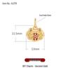 Ancient Gold Cloisonné Ethnic Charm Spacer Beads Pendant for DIY Bracelet Mala Accessories