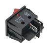 Electric Heater Switch, Welding Machine Power Switch 4Pin, 30A 250VAC, Waterproof and Dustproof, Long Service Life Red LED