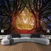 Natural Forest Tapestry Wall Hanging Home Art Decoration Hanging Painting Living Room Dormitory Outdoor Picnic Mat Bed Sheet