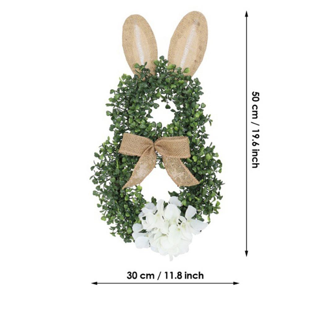 Bow Ribbon Easter Eggs Wreath Easter Eggs Garland Door Ornaments Wall Decor Happy 2025 Easter Day Decor For Home Kids Favor