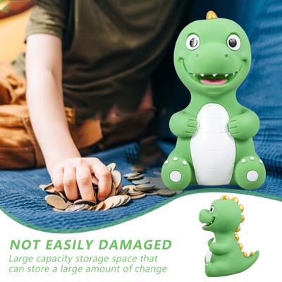 Dinosaur Piggy Bank Banks for Kids Gift Shaped Lovely Money Pot Cartoon Vinyl Girls Decorative Saving Office Child