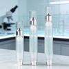 Leakproof Empty Airless Pump Bottle 1Pcs 5/10/15ml Portable Dispenser for DIY Eye Cream Serum Essential Oil Trip & Daily Use