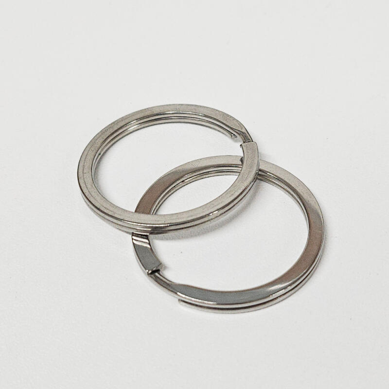 SUS304 stainless steel flat O-ring key ring keychain ring accessories
