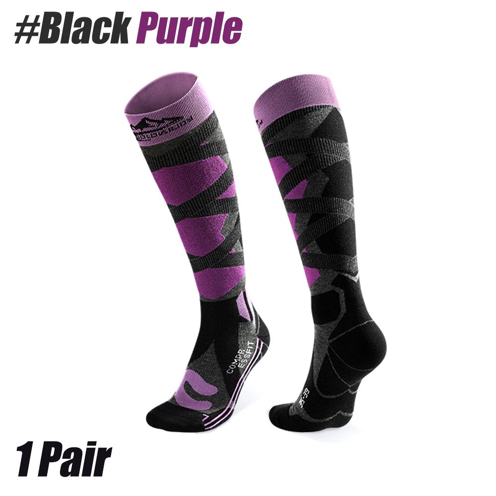 1 Pair Ski Socks, Cold Weather Socks for Snowboarding, Snow, Winter, Thermal Knee-high Warm Socks, Hunting