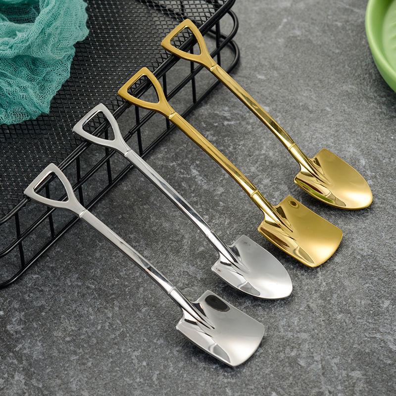 Железная лопатка-ложка: Креативная десертная ложка из нержавеющей стали для арбуза